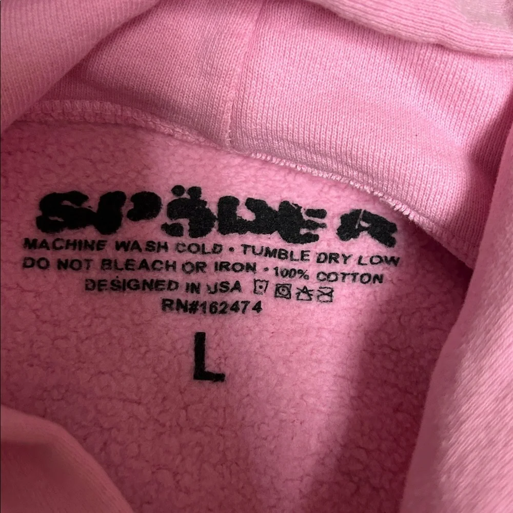 Sp5der OG Pink Web Hoodie - Picture 5 of 8